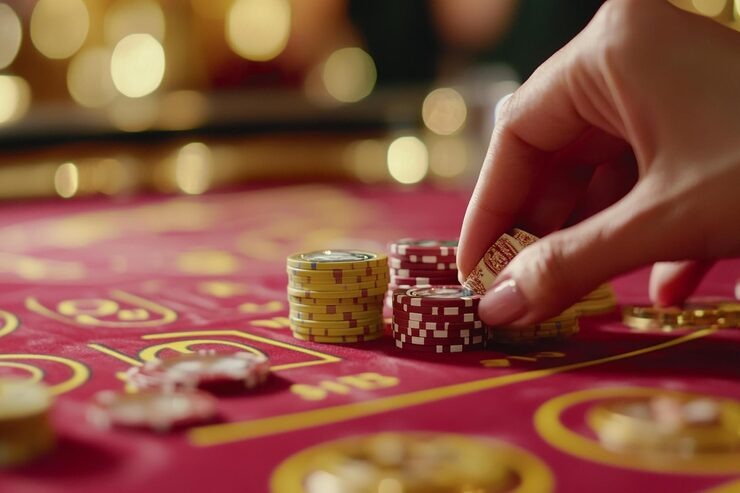 gila4d BandarQ live-dealer table with HD video stream on mobile phone